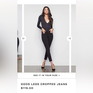 Good American Cropped Skinny Jeans | Size 4/27